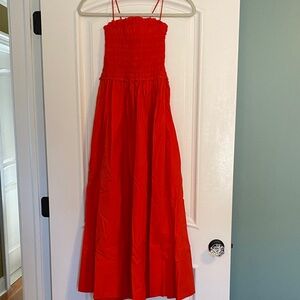 Apiece Apart Red Maxi Dress